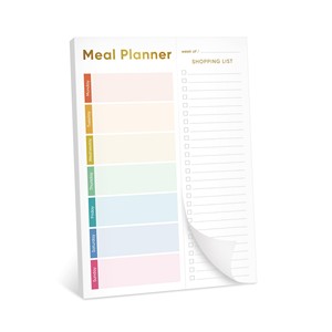 Bloc de planification de repas personnalisé avec liste de <span class=keywords><strong>courses</strong></span> à arracher pour réduire les déchets <span class=keywords><strong>alimentaires</strong></span> planificateur de repas magnétique et liste d'épicerie pour réfrigérateur - Product Image 2