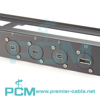 Adaptateur de montage sur panneau Mini Displayport MDP à MDP de type D, prise de montage sur châssis MDP Feedthrough, connecteur de panneau de brassage MDP XLR