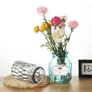 Jarrón Moderno de Vidrio Transparente con Flores Pequeñas, Jarrón Decorativo para Centros de Mesa de Boda - Product Image 5