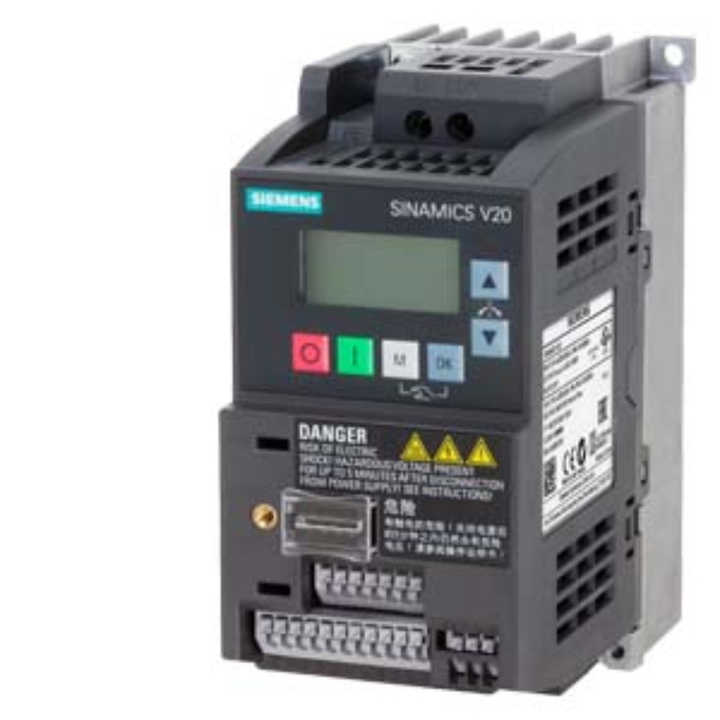 SIEMENS V20 100% nuevo y original 6SL3210-5BB12-5BV1 200-240V 1AC 0.25kW 4DI 2DO 2AI