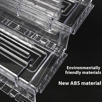 Nouveau supermarché rideau d'air armoire présentoir Transparent épissage échelle fruits accessoires congélateur présentoir biseau en plastique