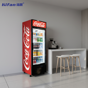 Vente directe d'usine, refroidisseur de boissons commercial avec porte vitrée et éclairage LED, réfrigérateur à refroidissement direct pour magasin - Product Image 1