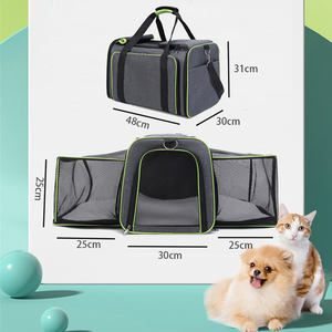 Mochila Expandible de Dos Lados para Mascotas, Bolsa de Viaje Sostenible, Aprobada por Aerolíneas para Animales Pequeños, Perros, Gatos y Aves - Product Image 5