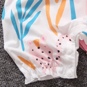 Tutine con motivo personalizzato per neonate 0-3 <span class=keywords><strong>mesi</strong></span> stile carino per bambini <span class=keywords><strong>vestiti</strong></span> tutina personalizzata tutina per bambini all'ingrosso - Product Image 3