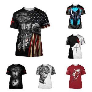 Fitspi 3D Ấn Độ Hindu Thiên Chúa Shiva In Ganesha Đồ Họa T Áo Sơ Mi Hanuman Người Đàn Ông Giản Dị T-Shirts <span class=keywords><strong>C</strong></span>ổ Điển Tops Bán Buôn Ấn Độ Áo Sơ Mi - Product Image 3