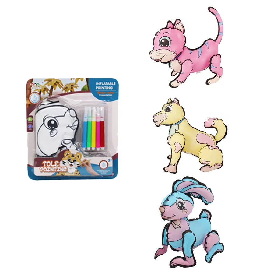 Creative Drawing Kids Toys DIY Art and Craft Coloring Kits Children's Gifts Inflatable Animals Painting Educational Toys