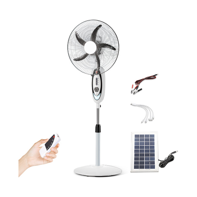 16 дюймов ventilador recargable con панель аварийный ручной фонарь с солнечной перезаряжаемые воздушное охлаждение солнечной подставка вентиляторы с пультом дистанционного управления