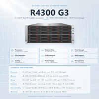 Server Rak R4300 G3 4U Bekas, Prosesor Ganda, DDR4, Workstation GPU, Memori Render Database, HPC, Cloud Center, IT