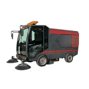 ShuoJie SJ2200T 4 Wheels Hanging Bucket Sweeper Lithium Battery Road Sweeper Truck