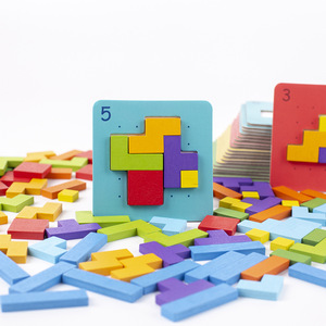 Puzzle <span class=keywords><strong>di</strong></span> <span class=keywords><strong>logica</strong></span> in legno per bambini puzzle educativo <span class=keywords><strong>rompicapo</strong></span> logico a spinta rapida puzzle game match board giocattoli per l'apprendimento prescolare - Product Image 3