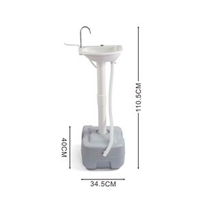 Lavabo portable d'extérieur avec une capacité de 20 L, fonctionnant sur batterie, <span class=keywords><strong>porte</strong></span>-serviettes et distributeur de savon <span class=keywords><strong>pour</strong></span> le camping et les événements - Product Image 6