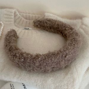 Diadema de Felpa Rizada para Otoño/Invierno, Estilo Dulce y Femenino, Linda Diadema de Lana de Cordero Esponjosa y Gruesa, Producto Nuevo - Product Image 5
