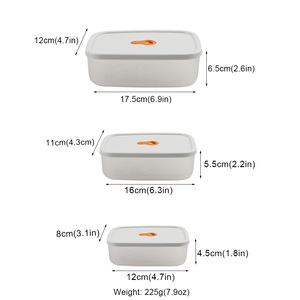 Recipientes para Almacenar Alimentos con Tapas Herméticas, Recipientes de Plástico para Almacenar Alimentos en la Cocina, Recipientes Reutilizables a Prueba de Fugas para Preparar Comidas - Product Image 2