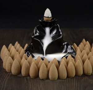 <span class=keywords><strong>Coni</strong></span> di <span class=keywords><strong>Incenso</strong></span> a Flusso Inverso in Legno di Sandalo Cinese Naturale Puro, Fatti a Mano, con 15 Minuti di Durata, per Tutte le Stagioni - Product Image 2