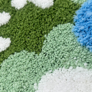 Alfombra de entrada fresca, alfombra de baño de felpa, alfombra absorbente de agua para cocina y inodoro, alfombra de puerta con flores de musgo, alfombra antideslizante para suelo. - Product Image 2