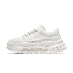 Fashion <strong>Leather</strong> Sneakers Air Cushion Platform <strong>Trainers</strong> Casual Sports Shoes Men <strong>Women</strong> Breathable Lightweight Walking Running - Product Image 3