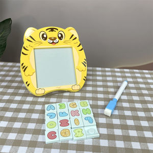 Juguete educativo para niños, tablero de dibujo, tigre de dibujos animados, 16 Uds., juego de rompecabezas de bloques deslizantes de plástico magnético con <span class=keywords><strong>letras</strong></span> - Product Image 5