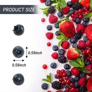 Baies de Myrtille Artificielles Réalistes pour Armoire de Cuisine, Accessoires de Photographie Culinaire, Projets DIY, Fruits Artificiels Réalistes - Product Image 6
