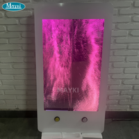 Panneau sensoriel apaisant à bulles d'eau pour intérieur avec lumières LED, bouton de reconnaissance des couleurs, mur de bulles en acrylique pour l'éducation de l'autisme