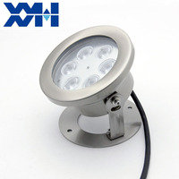 Lampe de fontaine LED à haute luminosité, étanche IP68, en acier inoxydable, diamètre 170 mm, RGB DMX, lumières de piscine sous-marines, danse musicale