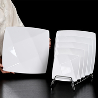 7 pouces nouvelle Innovation assiettes en mélamine vaisselle pas de Dessert cassable ensemble de plats alimentaires pour Restaurant hôtel Buffet fête