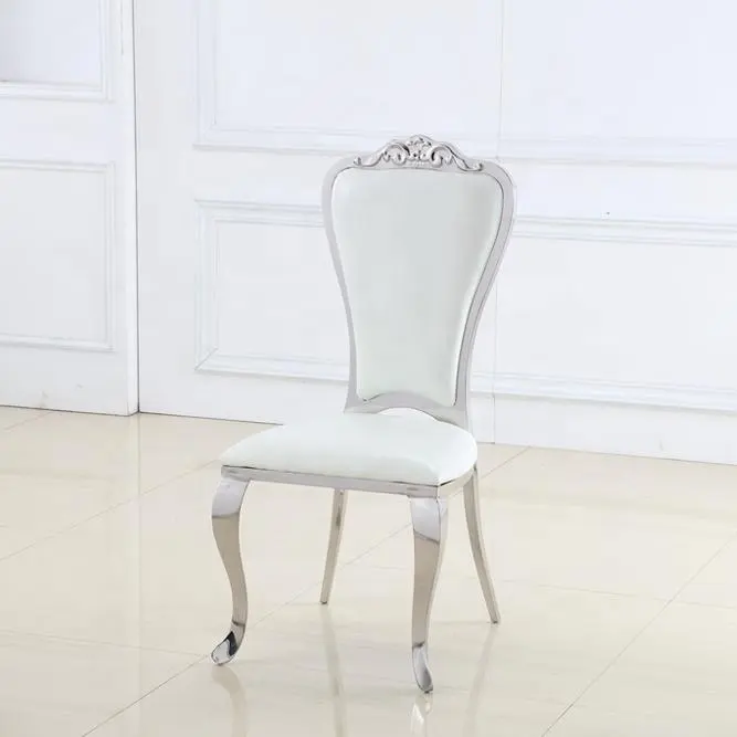 فندق مأدبة الفاخرة الفرنسية لويس الزفاف الحدث تأجير الكراسي الفولاذ المقاوم مقعد طعام صلب