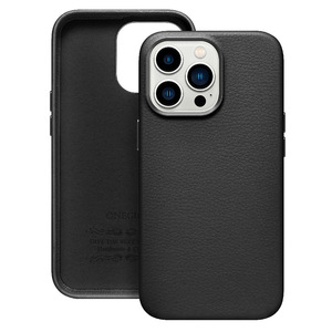 Puloka Ốp Điện Thoại Da Thuần Chay Lót Sợi Nhỏ Cho Iphone 13 12 11 Pro Max Ốp Điện Thoại Có Bảo Vệ Ống Kính Kim Loại - Product Image 4