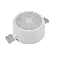 Marmite à soupe en aluminium forgé sur mesure OEM, revêtement céramique antiadhésif, couvercle en verre, compatible induction, passe au lave-vaisselle, vente en gros de marmites à soupe en aluminium