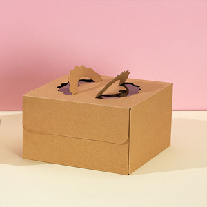 Tùy Chỉnh 4/6/8/10 Inch Rõ Ràng Cửa Sổ Bánh Bao Bì Hộp Đảng Bánh Sinh Nhật Hộp Với Xử Lý - Product Image 3