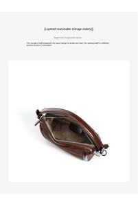 2025 nouvelle mode Boston sac première couche en cuir épaule <span class=keywords><strong>messager</strong></span> avec Texture Simple Niche conception hiver Polyester doublure - Product Image 6