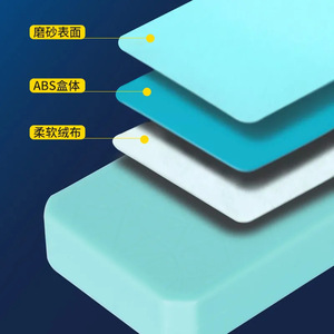 Boîte à hameçons de pêche Boyuan, étui de rangement compact en plastique pour l'organisation des équipements de pêche en plein air, boîte secondaire ultra courte bleue - Product Image 1
