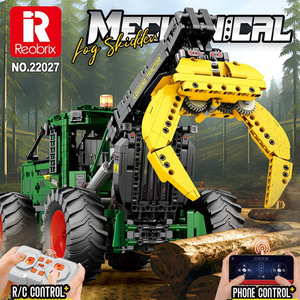 22027 Tractor Transport Vehicle Small Particle Assembly Model Ornament High Difficulty Boys' <b>Educational</b> <b>Toy</b> - Product Image 2