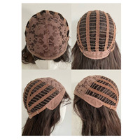 Extensions de cheveux en fibre ondulée effet naturel – Légères, sans perte de cheveux, résistantes à la chaleur, avec bonnet monofilament sans colle, densité 250 %