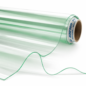 <b>Clear</b> PVC Plastic Film with High-Quality Silk Screen Printing, Moisture-Proof and Wear-Resistant, Suitable for Machine Grade - Product Image 1
