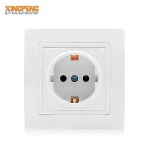 10 anni di garanzia PC + materiale di rame di spessore standard UE interruttori a muro presa di corrente 220v 16A tedesco schuko plug & presa