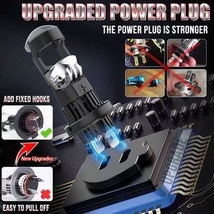 เลนส์โปรเจ็คเตอร์ LED สำหรับรถยนต์รถจักรยานยนต์ H7 H11 9005 9006 H4หลอดไฟหน้ารถยนต์ลำแสงต่ำสูงขนาดเล็ก70W - Product Image 4