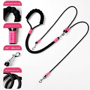 Correa Doble para Perros, Ajustable, de Nailon, Manos Libres, Antienredos, con Logotipo Personalizado, para 2 Perros, para Correr y Pasear - Product Image 3