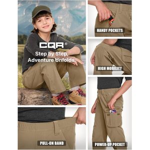 Pantalones de Senderismo para Niños Tesla Gears, Resistentes al Agua, de Secado Rápido, UPF 50+, Pantalones Juveniles para Actividades al Aire Libre, Escalada y Camping - Product Image 6