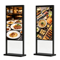 Layar LCD Kecerahan Tinggi untuk Iklan Jendela, Monitor Digital Signage 3000nits 4K, Tampilan Menghadap Jendela