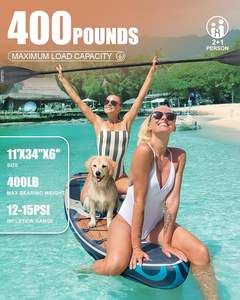 Offre Spéciale populaire en gros 11 '* 34 "* 6" Stable 2 personne Stand up <span class=keywords><strong>Paddle</strong></span> Board Surf famille <span class=keywords><strong>gonflable</strong></span> planche de surf Paddleboard - Product Image 3