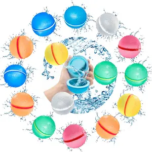 Summer Outdoor Beach Toy Kids Pool Party Splash Ball Toy Water Bombs Quick Fill Refillable Magnetic Reusable Water Balloon