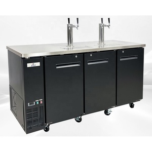 Distributeur de bière à tirage direct commercial à deux portes, type réfrigérateur vertical pour bar - Product Image 3
