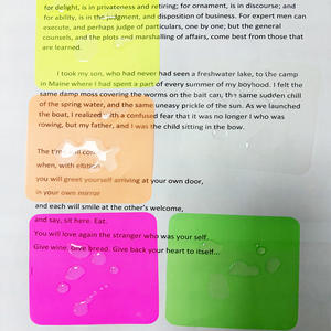 맞춤형 방수 투명 접착 메모지 둥근 모서리 메시지 라벨 학생용 메모 패드 - Product Image 6