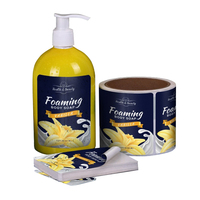 Autocollants imperméables pour bouteilles de détergent, étiquettes personnalisées pour produits chimiques quotidiens, étiquettes adhésives pour bocaux de produits de nettoyage ménager