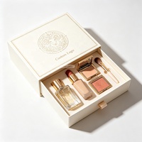 Boîte cadeau du Nouvel An personnalisée biodégradable, boîte d'emballage rigide haut de gamme pour cosmétiques et soins de la peau avec doublure intérieure en EVA