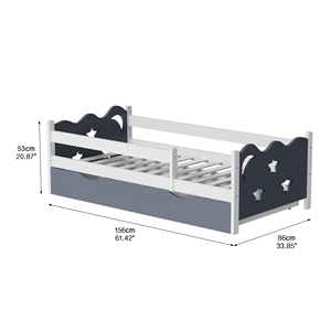 Giường tầng trẻ em thiết kế hiện đại châu Âu làm từ MDF, đồ nội thất trẻ em, giường gỗ trẻ em - Product Image 5