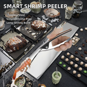 <span class=keywords><strong>Pince</strong></span> à crevettes intelligente haut de gamme en acier inoxydable pour la cuisine, outil écologique pour éviscérer facilement les fruits de mer - Product Image 2