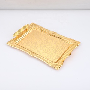 ถาดเสิร์ฟอาหารโลหะแนววินเทจใช้ซ้ำได้สำหรับตกแต่ง - Product Image 4