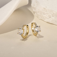 Boucles d'oreilles créoles classiques 14K Nouvelle arrivée Bijoux en laiton