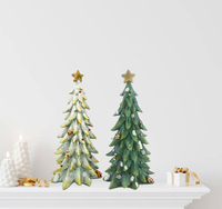 Fabrik Großhandel Hohe Qualität 35cm dekorative Harz weiße Weihnachts bäume mit Lichtern Indoor Home Tabletop Decor